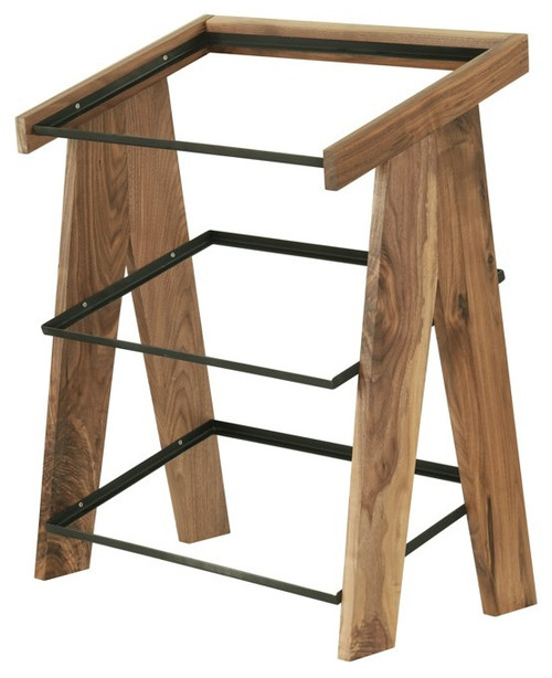 Cal Mil - 23.25" Sydney Walnut 3 Tier Merchandiser For 12" x 20" Boxes - 23138378