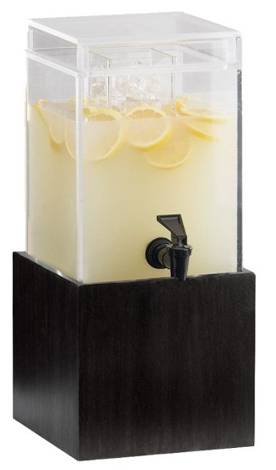 Cal Mil - 1.5 Gallon Midnight Beverage Dispenser W/ Ice Chamber & Base - 1527196