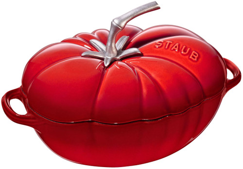 Staub - 2.8L (3 QT) Tomato Cast Iron Cherry Cocotte - 1033380