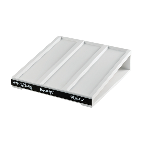 Cal Mil - 15" White Write-On Bagel Display Base - 2206215