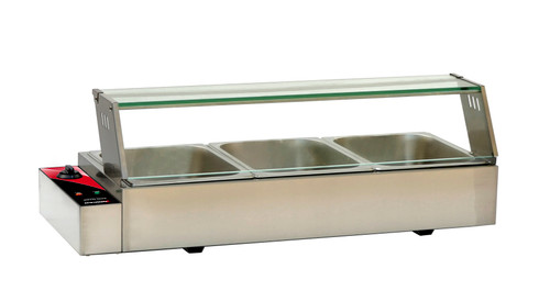 Omcan - 36" Bain Marie w/ 3 Half-Size Pans - 48803