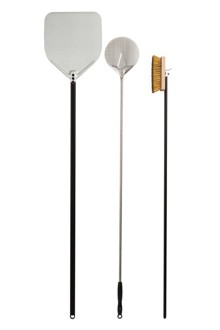 Omcan - 3 Pc Pizza Peel & Brush Set - 48463