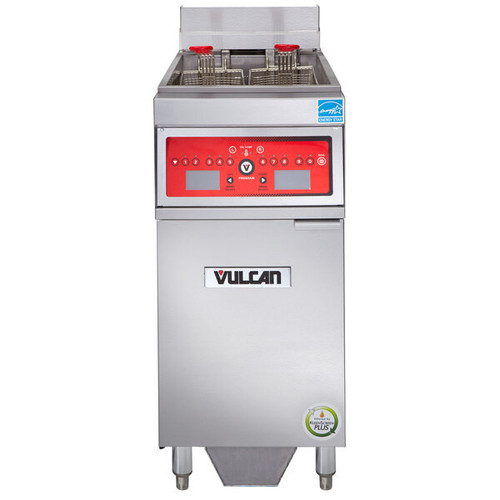 Vulcan - ER Series 50 lb Electric Floor Fryer w/ Computer Controls, KleenScreen Filtration & 480V - 1ER50CF-2
