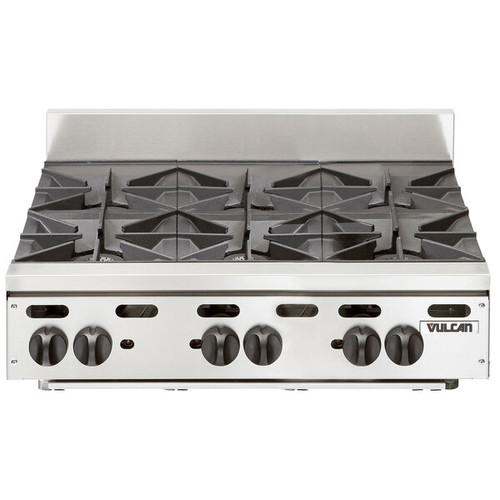Vulcan - VHP Series 36" Liquid Propane Hot Plate w/ 6 Burners - VHP636