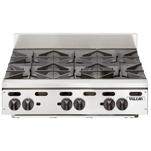 Vulcan - VHP Series 36" Natural Gas Hot Plate w/ 6 Burners - VHP636