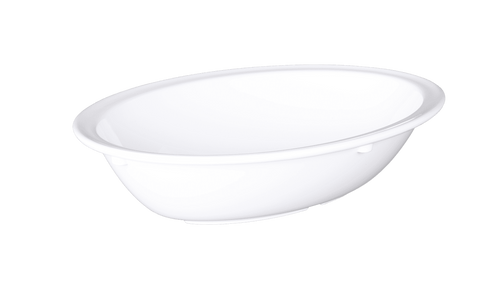 Elite Global Solutions - Simplicity 32 oz White Oval Bowl (12 Per Case) - B107OV-W