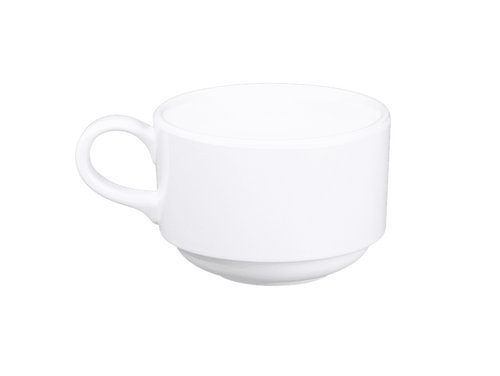 Elite Global Solutions - Simplicity 8 oz White Cup W/ Handle (6 Per Case) - DC325-W