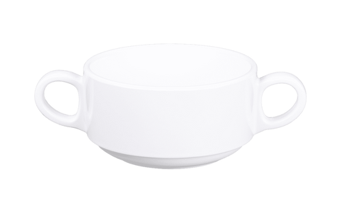 Elite Global Solutions - Simplicity 10 oz White Cup W/ 2 Handles (6 Per Case) - DC418-W