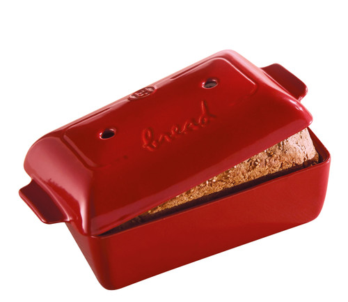 Emile Henry - Fusain (Pepper) Bread Loaf Baker - 91795504