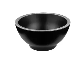 Elite Global Solutions - Kobe 20 oz Round Bowl W/ Silver Rim Decal (6 Per Case) - B245060-SLVB