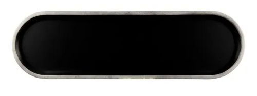 Elite Global Solutions - Kobe 20.25" Oval Bowl Lid W/ Silver Rim Decal (3 Per Case) - B250200-SLVB