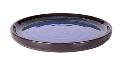 Elite Global Solutions - Monet 8" Cobalt Design Round Plate (6 Per Case) - B190080-CD
