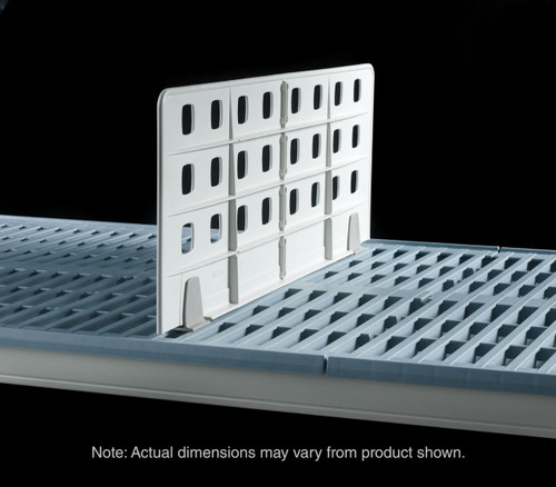 Metro - 24 x 8" Light Duty Shelf Divider for Industrial Wire and Plastic Grid Shelving - MUD248