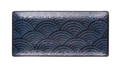 Elite Global Solutions - Catalina 9" x 4.25" Dark Blue Rectangular Plate (6 Per Case) - B230090-CDB