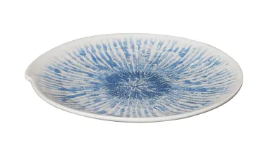 Elite Global Solutions - Catalina 8.7" Light Blue Irregular Round Plate (6 Per Case) - B233088-CLB