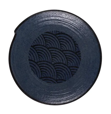 Elite Global Solutions - Catalina 10.6" Dark Blue Irregular Round Plate (6 Per Case) - B233106-CDB