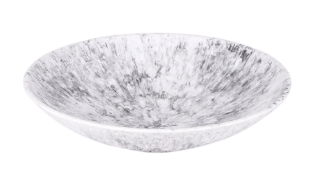 Elite Global Solutions - Hermosa 86 oz Black Marble Round Bowl (6 Per Case) - B383120-BBM