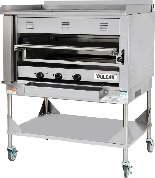 Vulcan - V Series 36" Natural Gas Chop House Broiler w/ Griddle - VST3B
