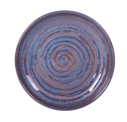 Elite Global Solutions - Stardust 9" Blue Round Coupe Plate (6 Per Case) - B395099-SDB