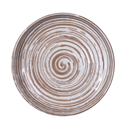 Elite Global Solutions - Stardust 9" White Round Coupe Plate (6 Per Case) - B395099-SDW