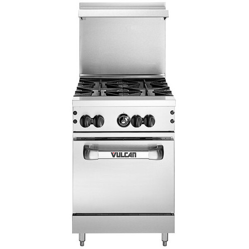 Vulcan - Endurance 24" Natural Gas Range w/ 4 Burners & Oven - 24S-4BN