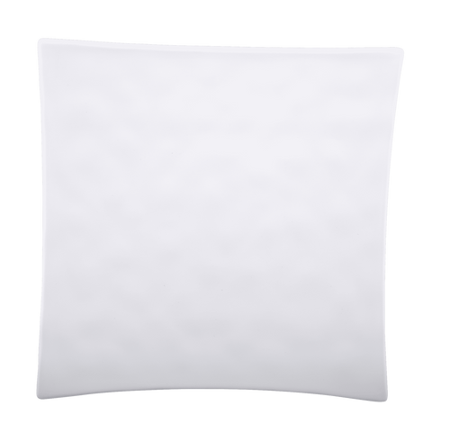 Elite Global Solutions - Zen 9.75" x 2.25" White Square Shallow Plate (6 Per Case) - JW10SQRF-W