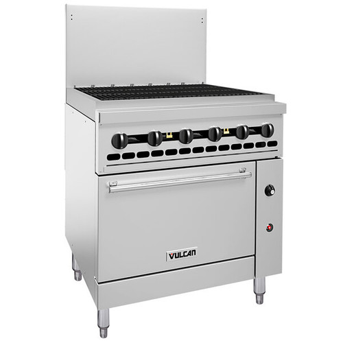 Vulcan - Endurance 36" Natural Gas Range w/ Charbroiler & Oven - 36S-36CBN
