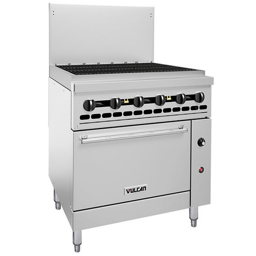 Vulcan - Endurance 36" Liquid Propane Range w/ Charbroiler & Oven - 36S-36CBP