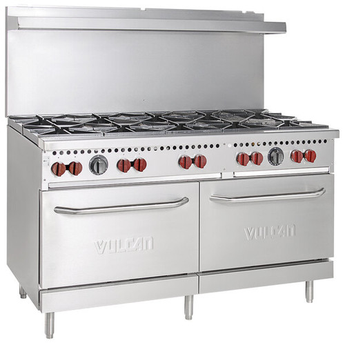 Vulcan - SX Series 60" Natural Gas Range w/ 10 Burners & 2 Ovens - SX60F-10B