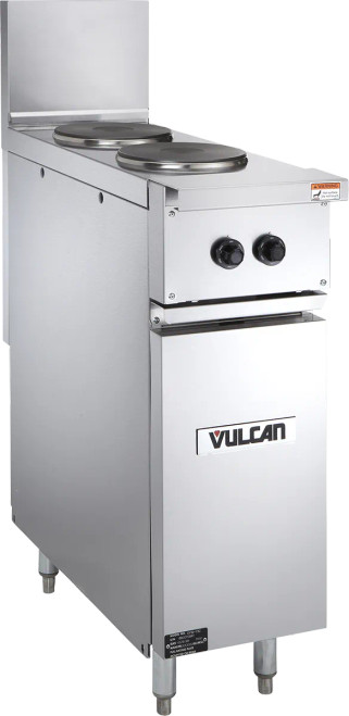 Vulcan - EV Series 12" Electric Range 208V w/ 2 French Plates - EV12-2FP-208