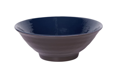 Elite Global Solutions - Durango 40 oz Lapis/Chocolate Round Bowl (6 Per Case) - D1008RR-LAP/CH