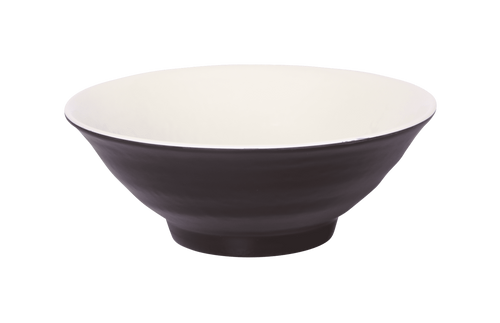 Elite Global Solutions - Durango 40 oz Antique White/Chocolate Round Bowl (6 Per Case) - D1008RR-AW/CH