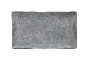 Elite Global Solutions - Basalt 12” x 7” Coal Rectangular Plate (6 Per Case) - D71238RC-CO