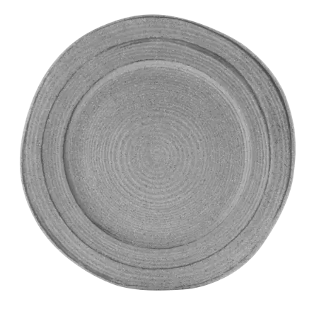 Elite Global Solutions - Della Terra Stoneware 11.75” Granite Stone Irregular Round Plate (6 Per Case) - D1134ST-GSD
