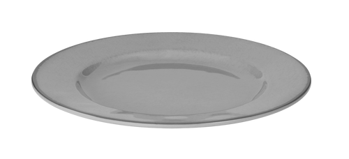 Elite Global Solutions - Vintage California Mojave 10.5" Gray Round Crackle Plate (6 Per Case) - D1025M-G