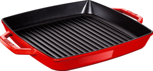 Staub - 11" Cherry Double Handle Square Grill - 40511-685