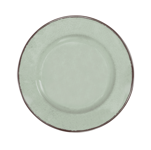 Elite Global Solutions - Vintage California Mojave 8.5" Hemlock Round Crackle Plate (6 Per Case) - D850M-H