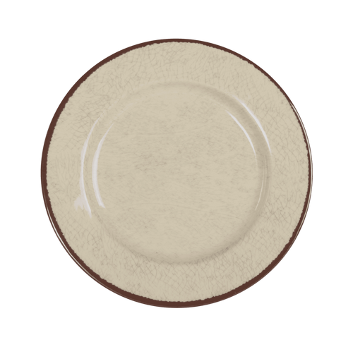 Elite Global Solutions - Vintage California Mojave 8.5" Vanilla Round Crackle Plate (6 Per Case) - D850M-V