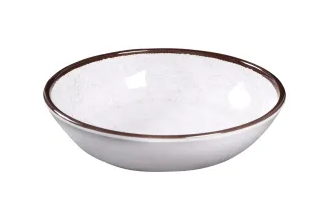 Elite Global Solutions - Vintage California Mojave 1 Qt White Crackle Bowl (6 Per Case) - DB8225M-W