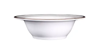 Elite Global Solutions - Vintage California Mojave 18 oz White Crackle Round Bowl (6 Per Case) - DB8M-W