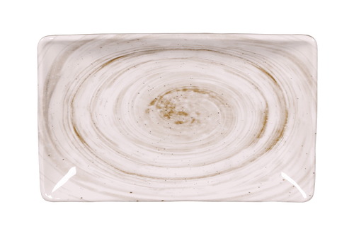 Elite Global Solutions - Van Gogh 8.5” x 5.3” Taupe Design Rectangular Plate (6 Per Case) - D851RC-TD