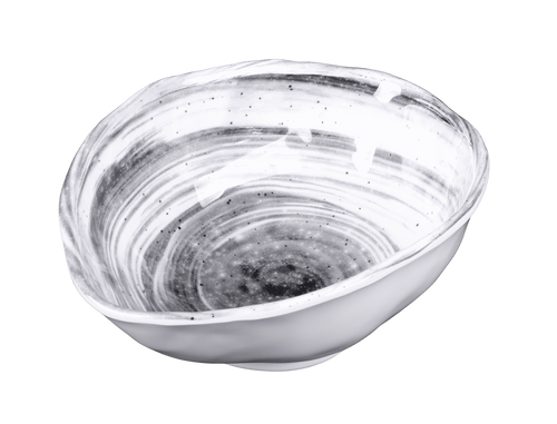 Elite Global Solutions - Van Gogh 28 oz Black Design Oval Bowl (6 Per Case) - D863OV-BD