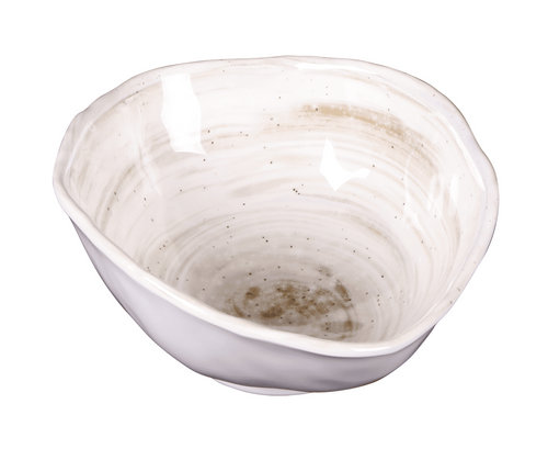 Elite Global Solutions - Van Gogh 28 oz Taupe Design Oval Bowl (6 Per Case) - D863OV-TD