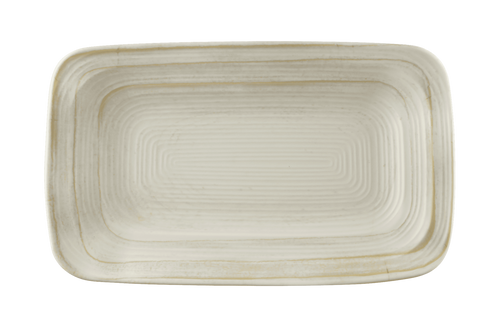 Elite Global Solutions - Della Terra Stoneware Square 12″ x 7″ Off-White Irregular Rectangular Plate (6 Per Case) - D127PLST-OWD