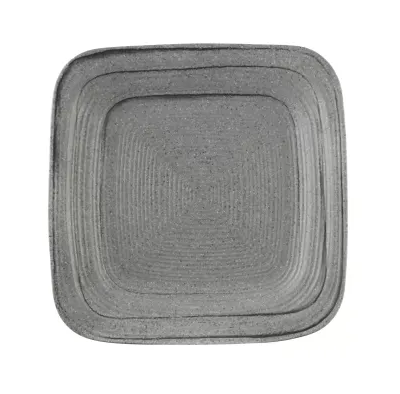 Elite Global Solutions - Della Terra Stoneware Square 9" Granite Stone Irregular Square Plate (6 Per Case) - D9PLST-GSD