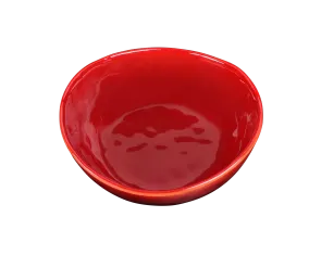 Elite Global Solutions - Maya 17 oz Red Glaze Irregular Round Bowl (6 Per Case) - DGB62R-RG