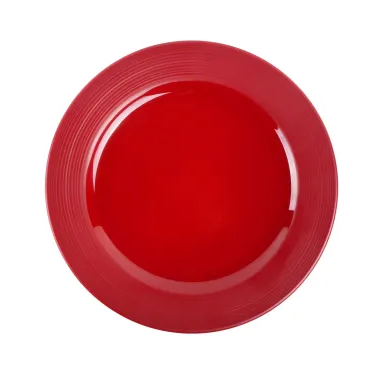Elite Global Solutions - Maya 10.5” Red Glaze Round Plate (6 Per Case) - DGP105R-RG