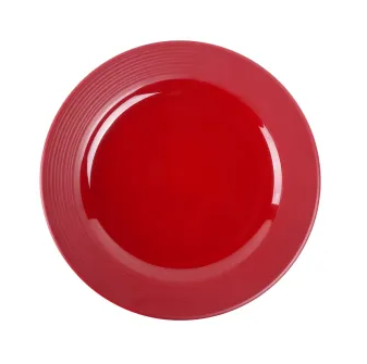 Elite Global Solutions - Maya 9” Red Glaze Round Plate (6 Per Case) - DGP9R-RG