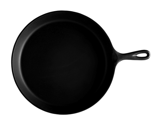 Elite Global Solutions - Illogical 10.75" Black Faux Cast Iron Fry Pan (3 Per Case) - MFP1075-B