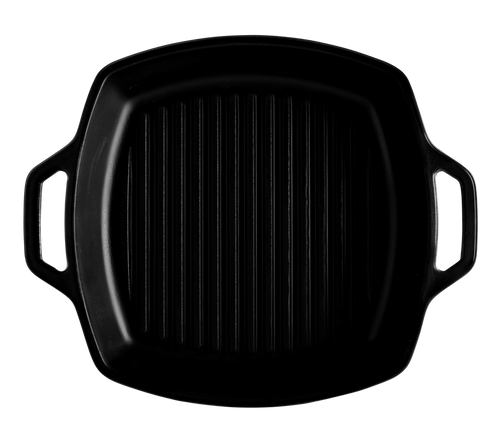 Elite Global Solutions - Illogical 13" x 10.5" Black Faux Cast Iron Skillet (3 Per Case) - MGP13-B